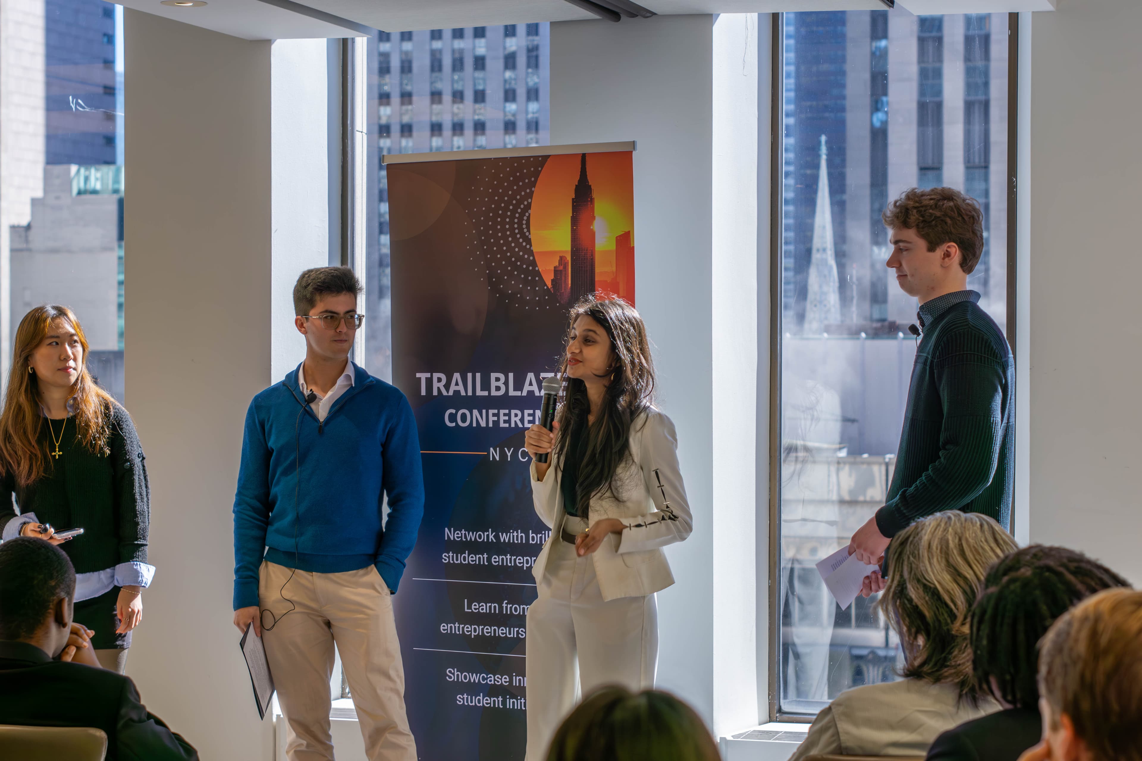 NGEN's organizers on stage at its first conference in New York